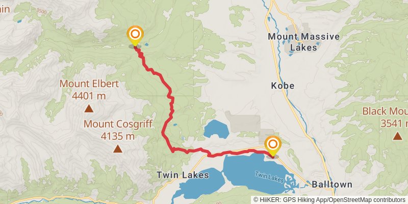 Continental Divide Trail - Colorado stage 37 Map