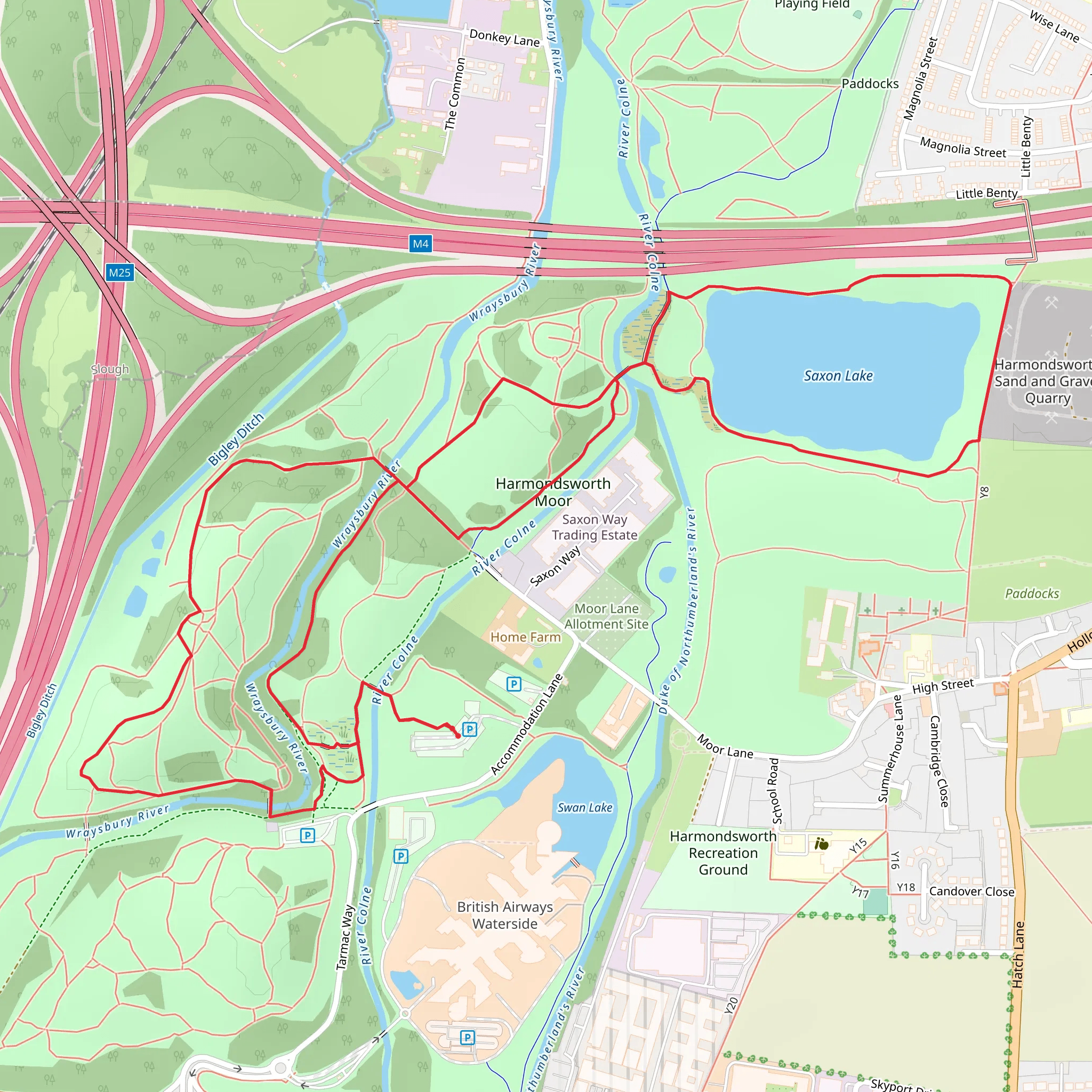 Harmondsworth Moor mobile static map
