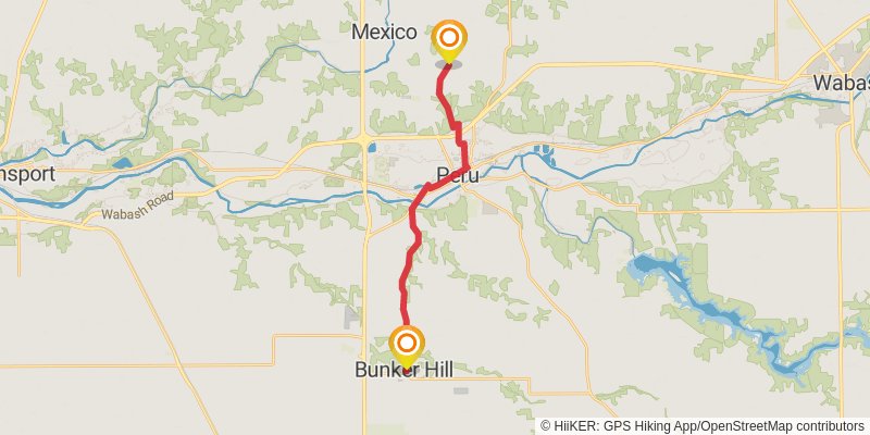 American Discovery Trail North Route stage 101 Map