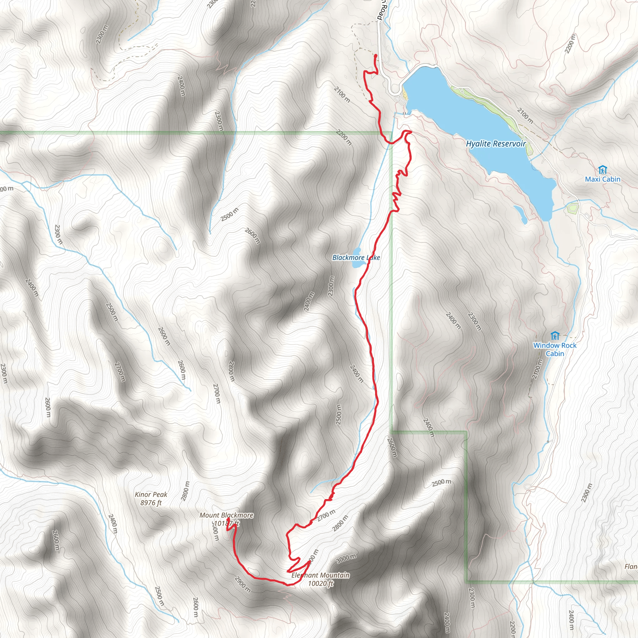 Blackmore Trail mobile static map