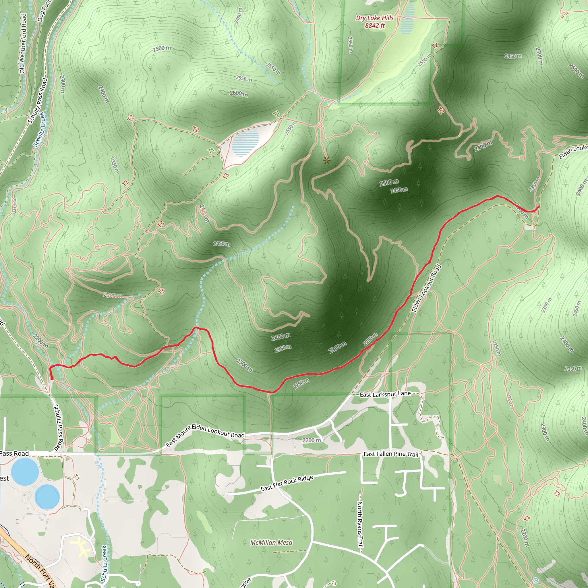 Rocky Ridge Trail mobile static map