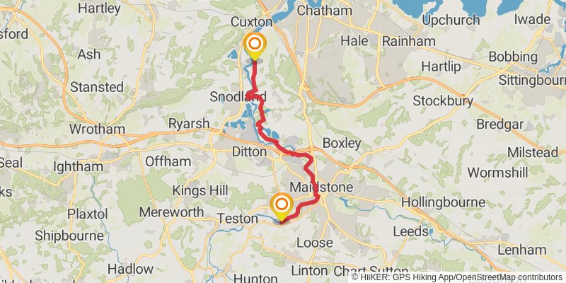 Medway Valley Walk stage 2 Map