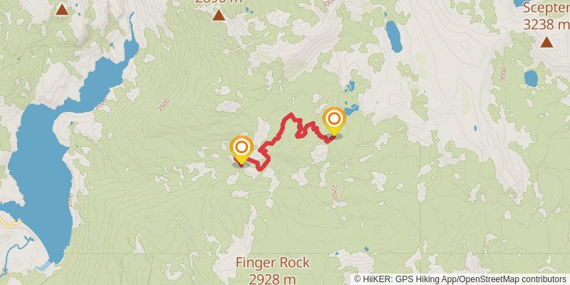 Bench Valley via Woodchuck Trail stage 2 Map