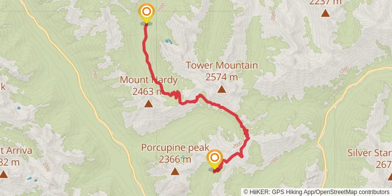 Ultra Pedestrian North Loop stage 203 Map