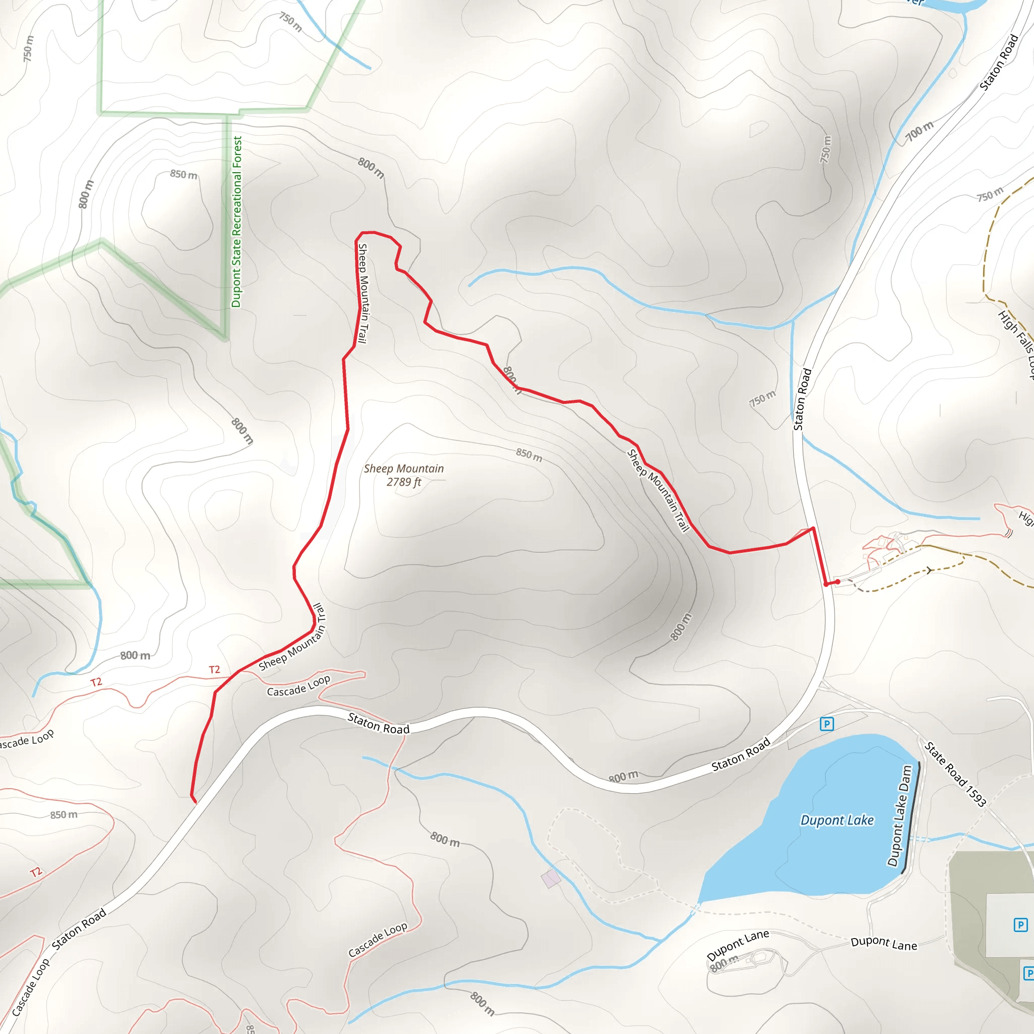 Sheep Mountain Trail mobile static map