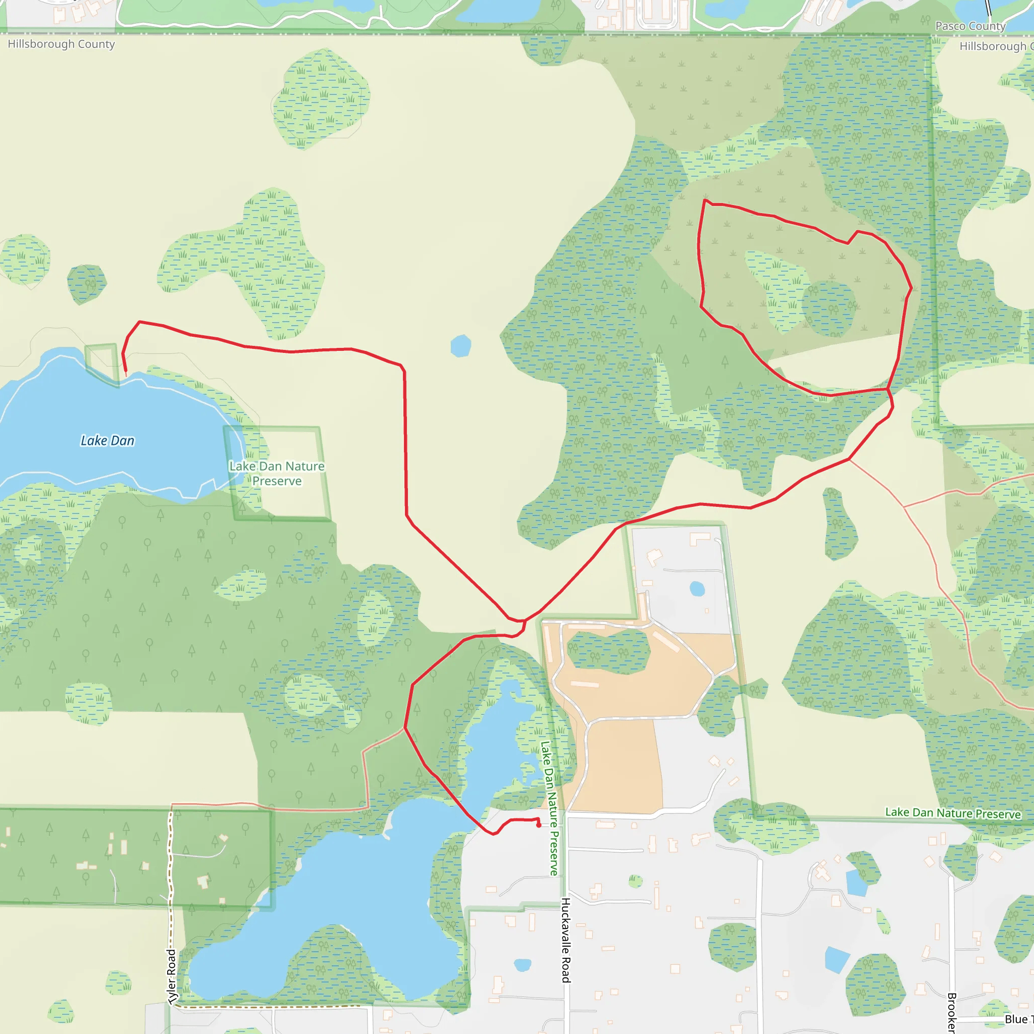 Lake Dan Walk mobile static map