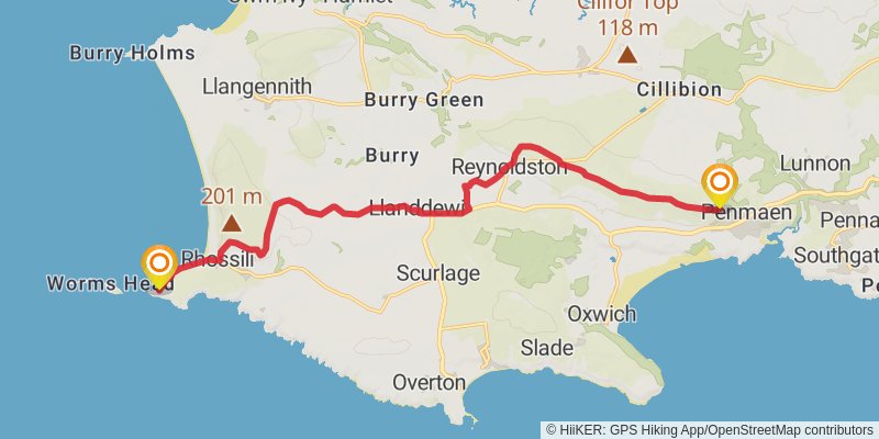 Gower Way stage 3 Map