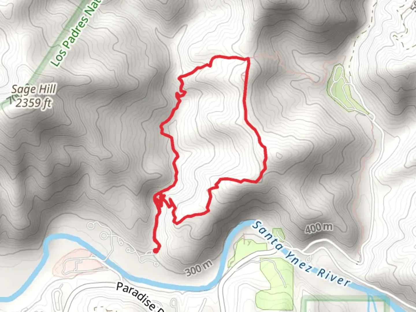 An image depicting the trail Aliso Canyon Loop Trail and its surrounding area.