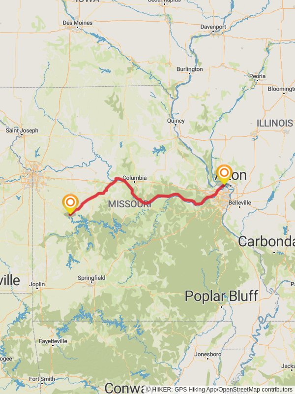 Map of Katy Trail Henry County - 35ogw165nrahcmgyucvdfzzgf8jb