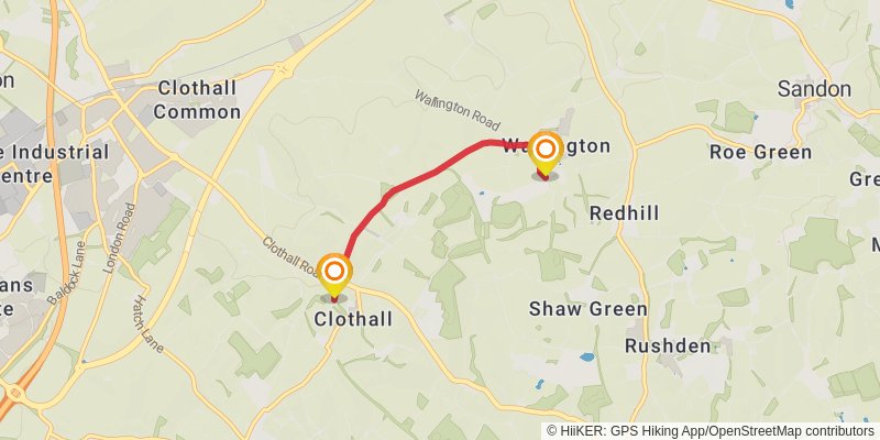 Hertfordshire Way alt 2 Map