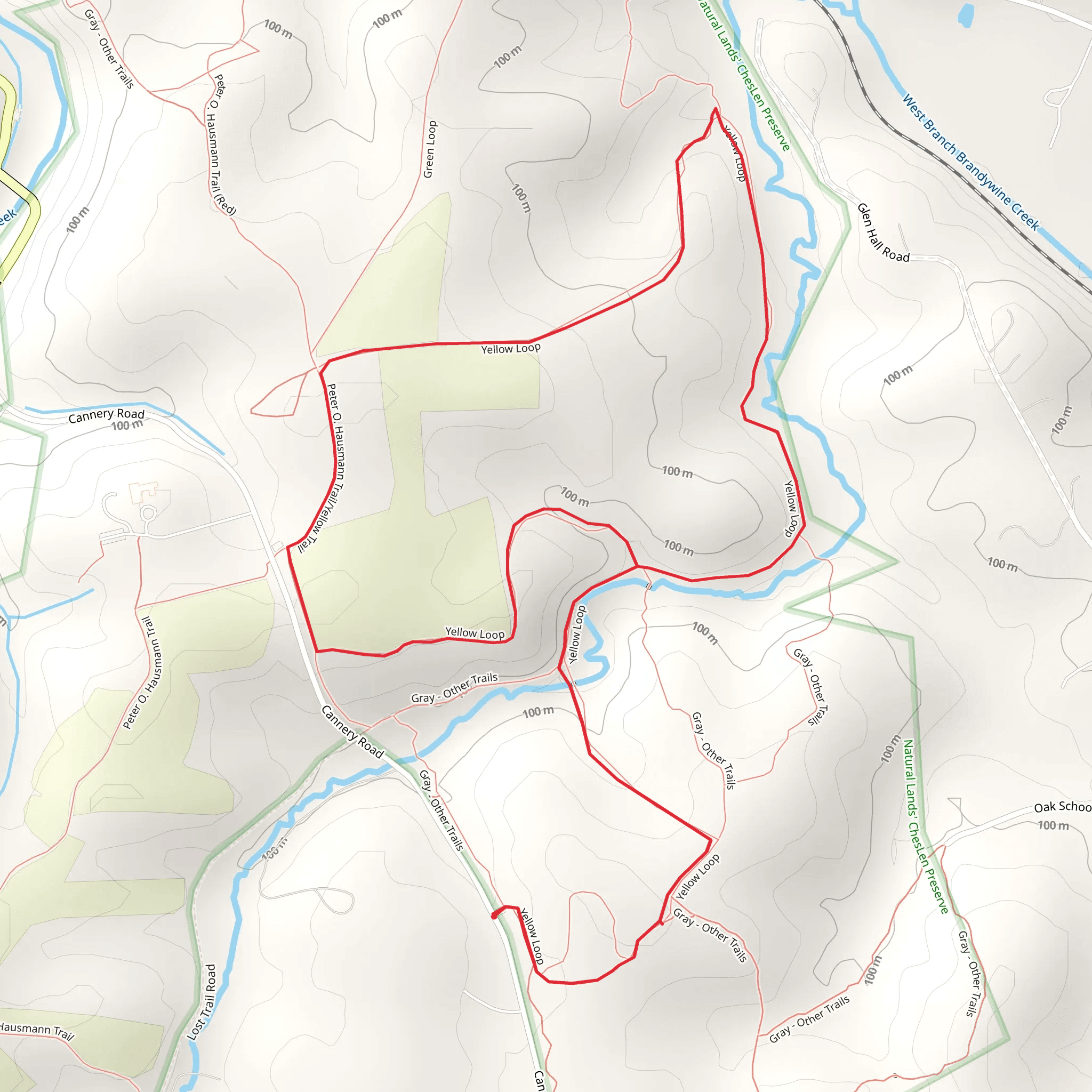 Cheslen Preserve Loop mobile static map