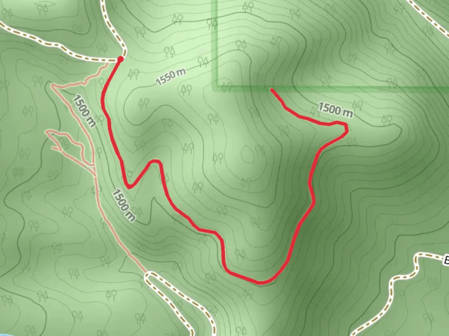 An image depicting the trail Frazier Draw Trail and its surrounding area.