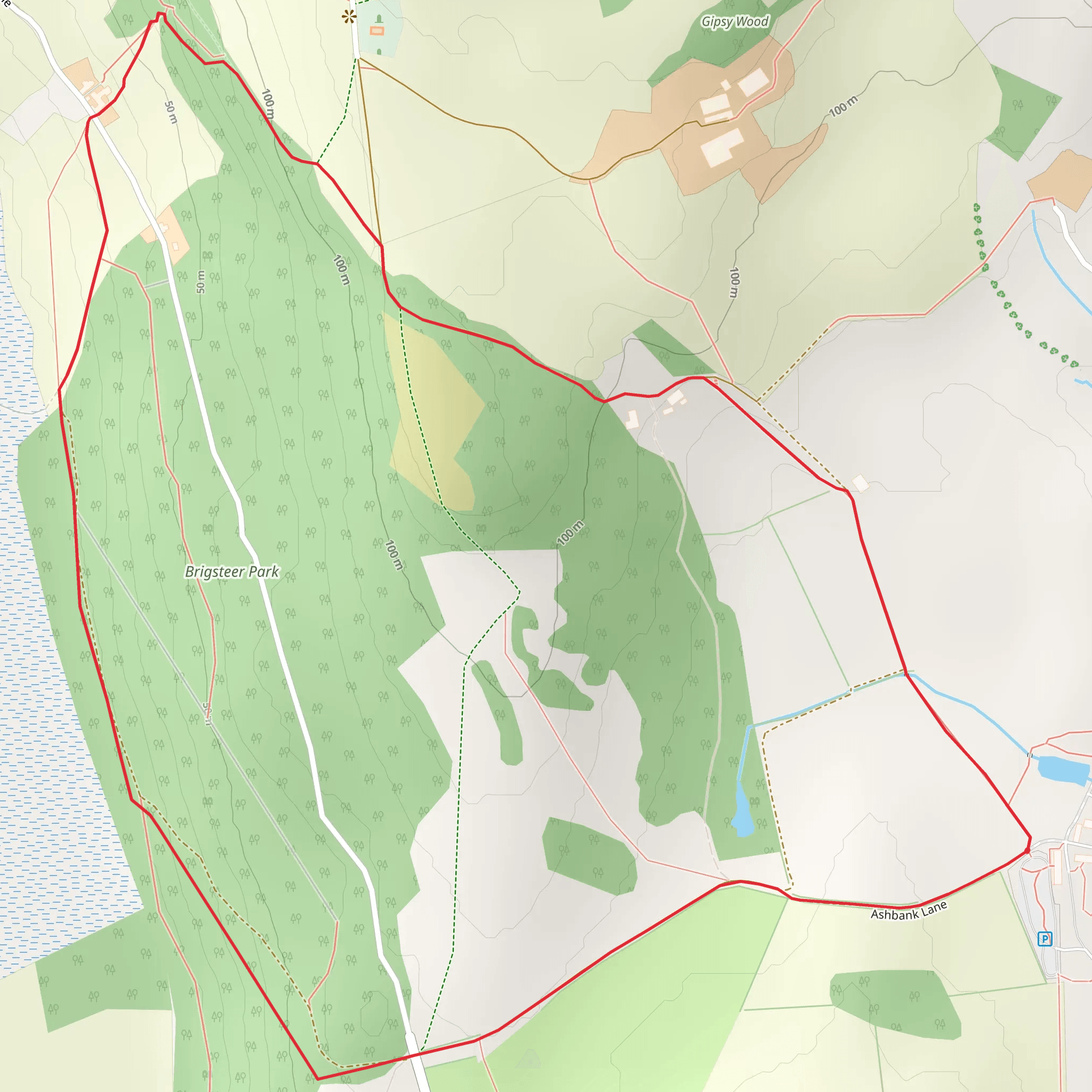 Park End Moss Wetland mobile static map