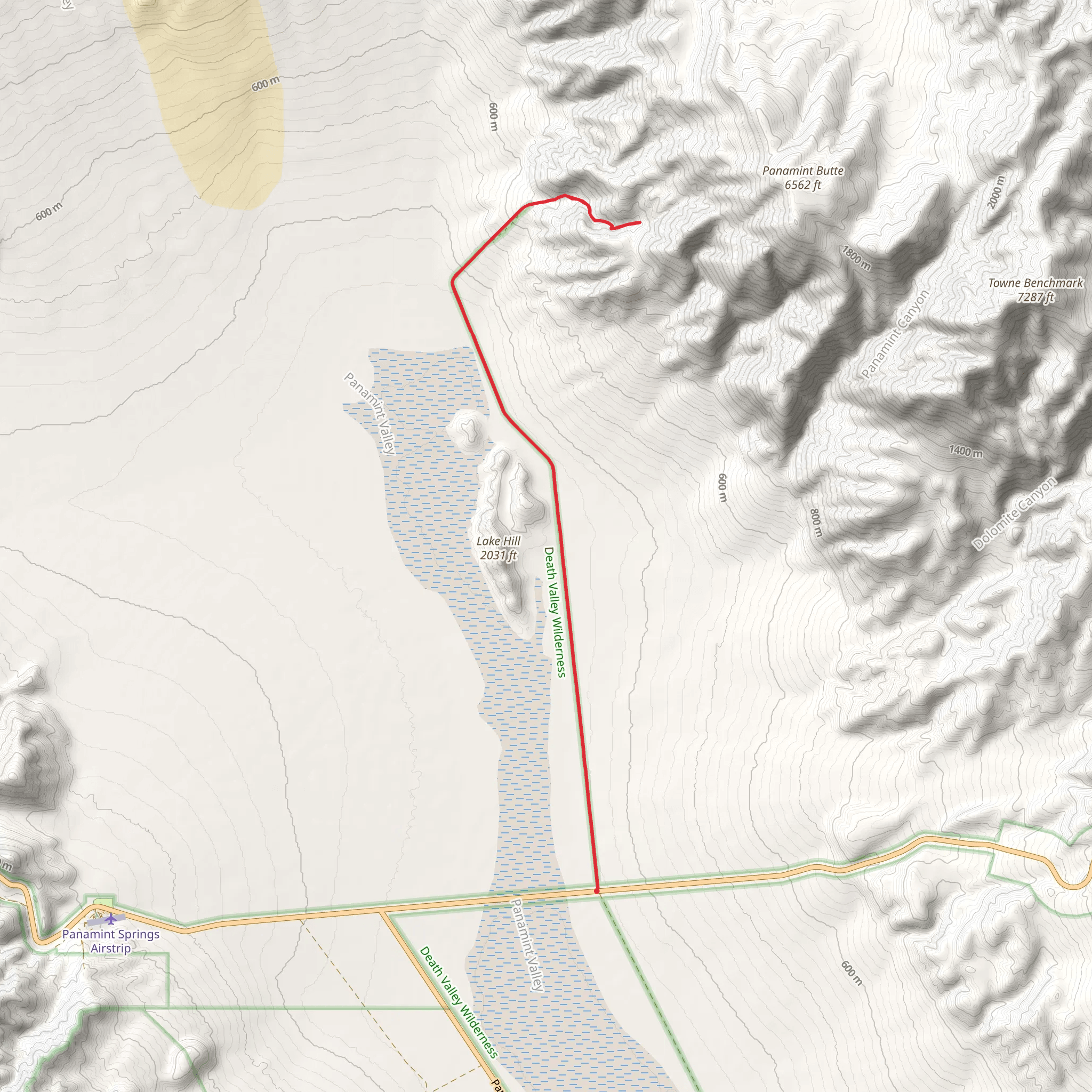 Big Four Mine via Lake Hill Road mobile static map