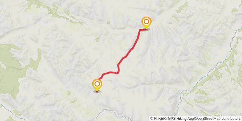 Canol Heritage Trail stage 13 Map