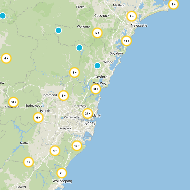 Northern Beaches Static Map