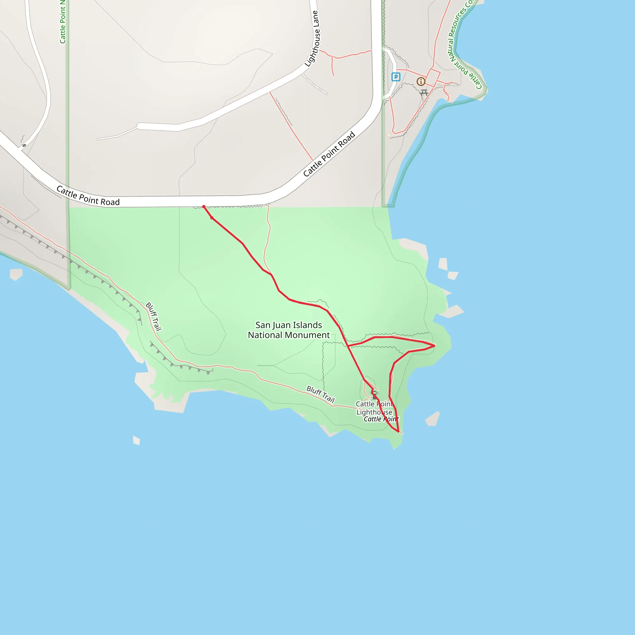 San Juan Islands National Monument mobile static map