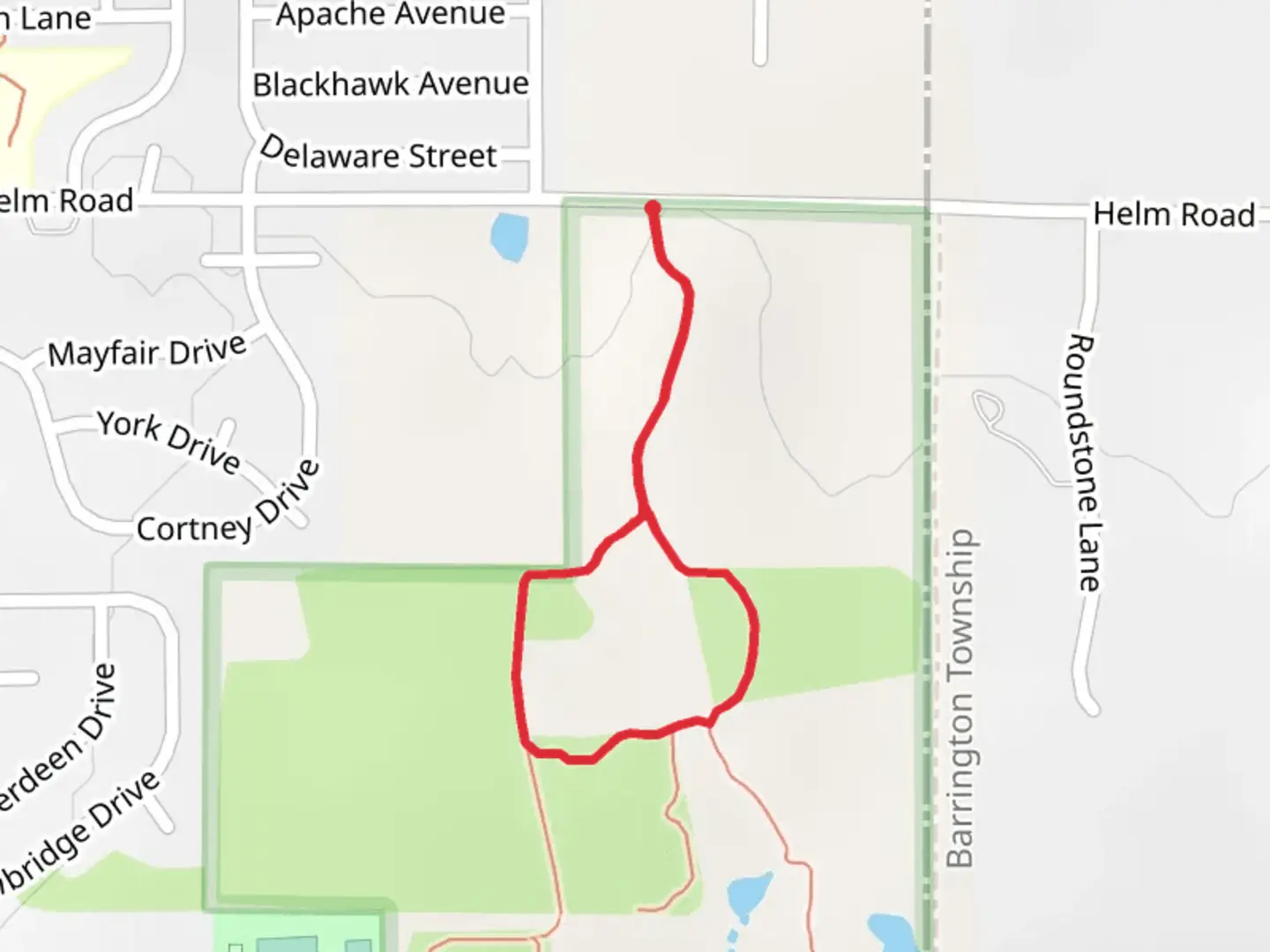 An image depicting the trail Central Loop Trail and its surrounding area.