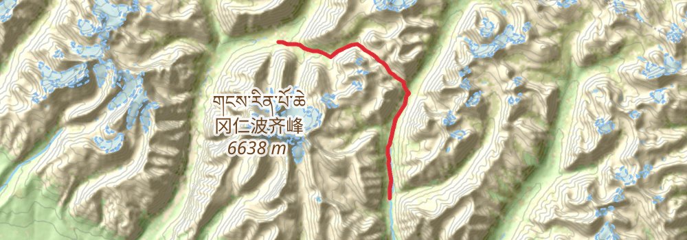 Mt Kailash Trek stage 2 Map