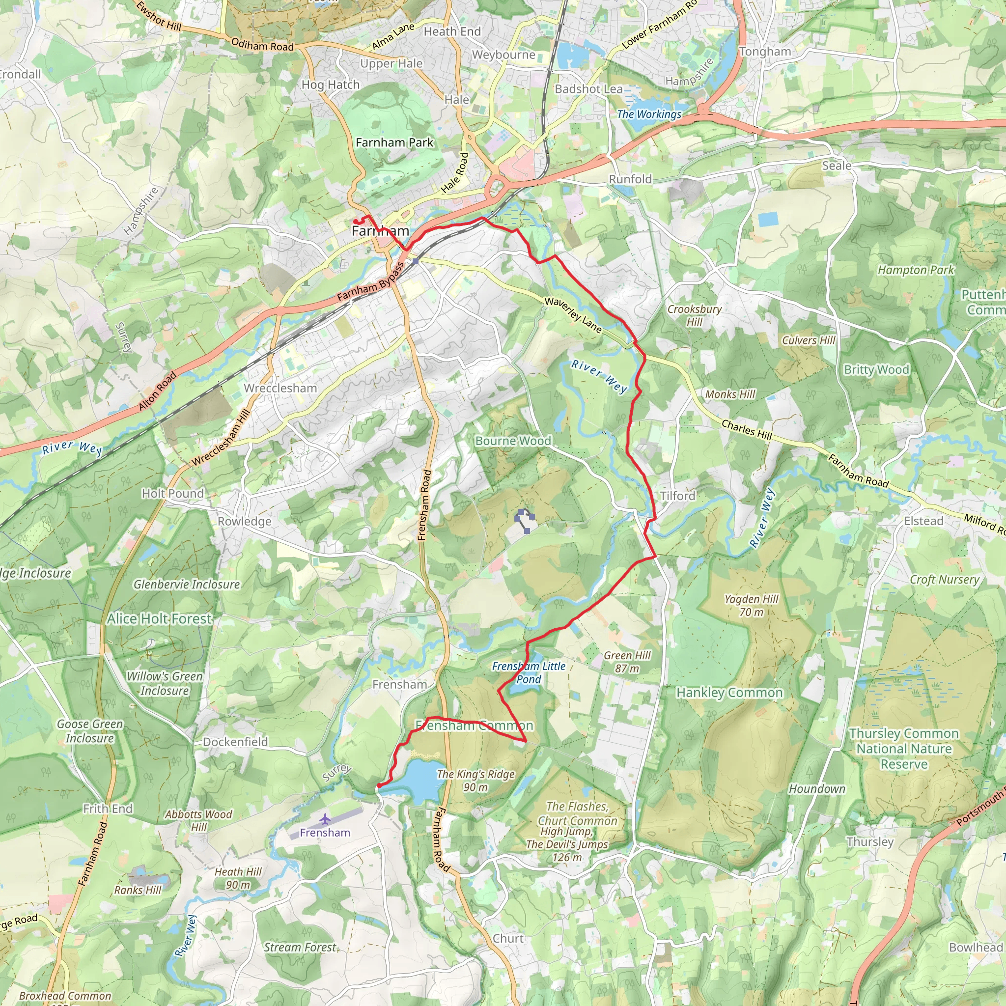 Farnham Walk mobile static map