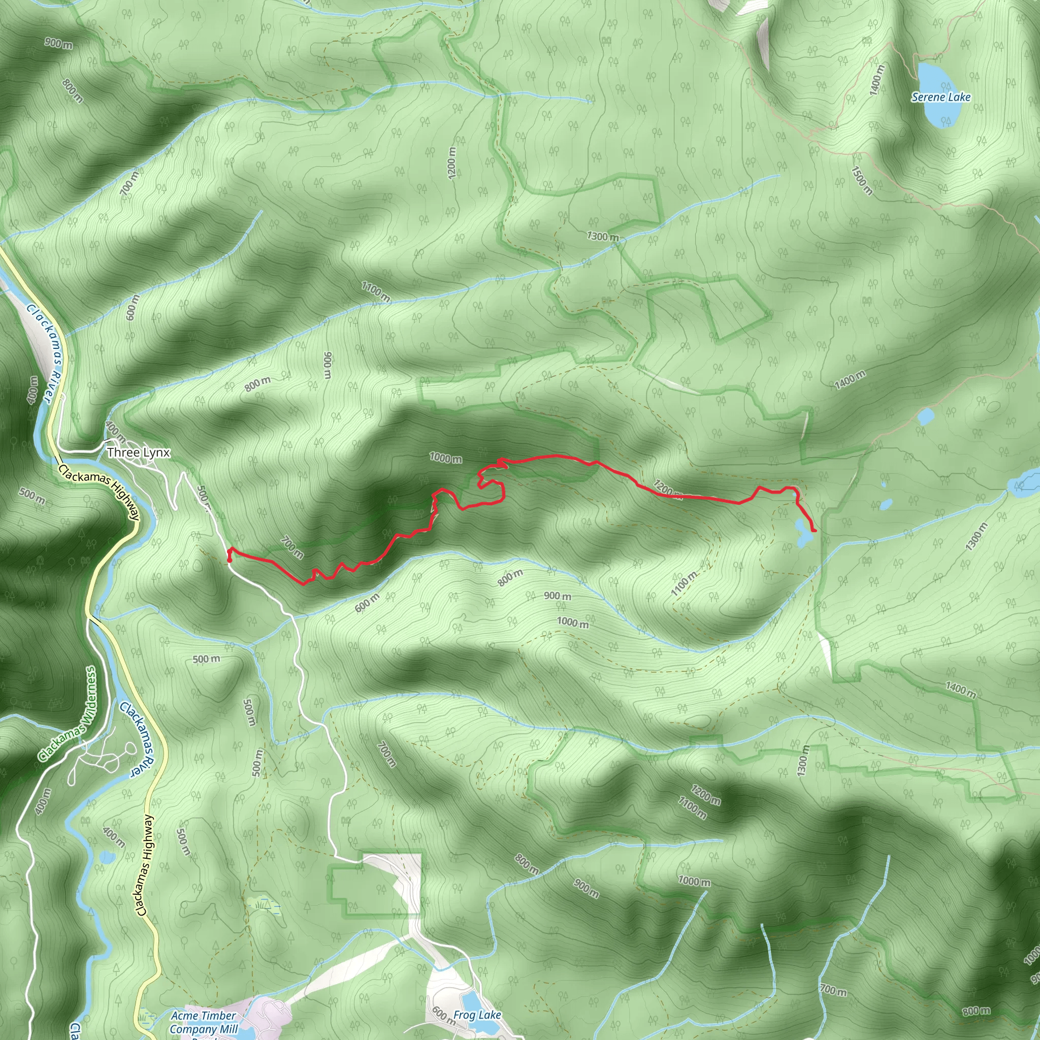Cripple Creek Trail mobile static map