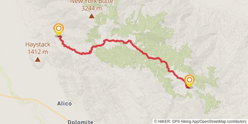 Lowest to Highest Route stage 10 Map