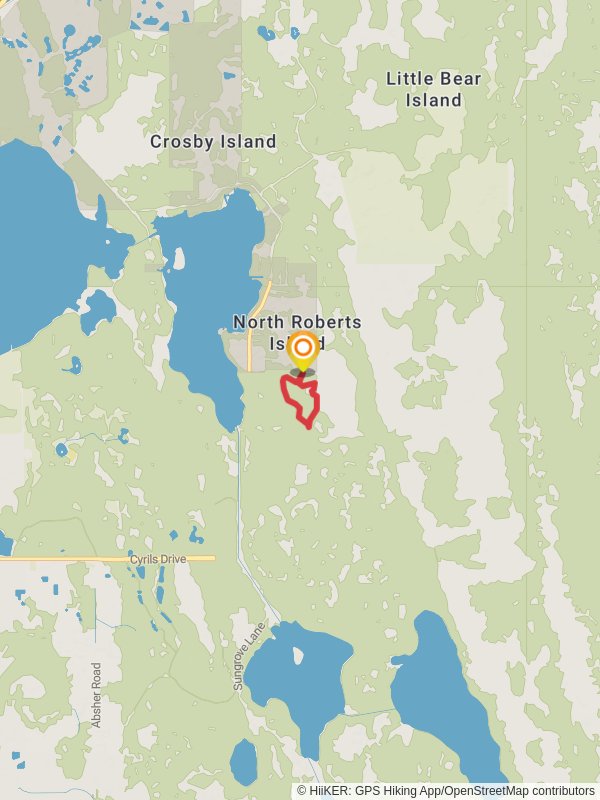 Isle of Pine Blue Loop Trail mobile static map