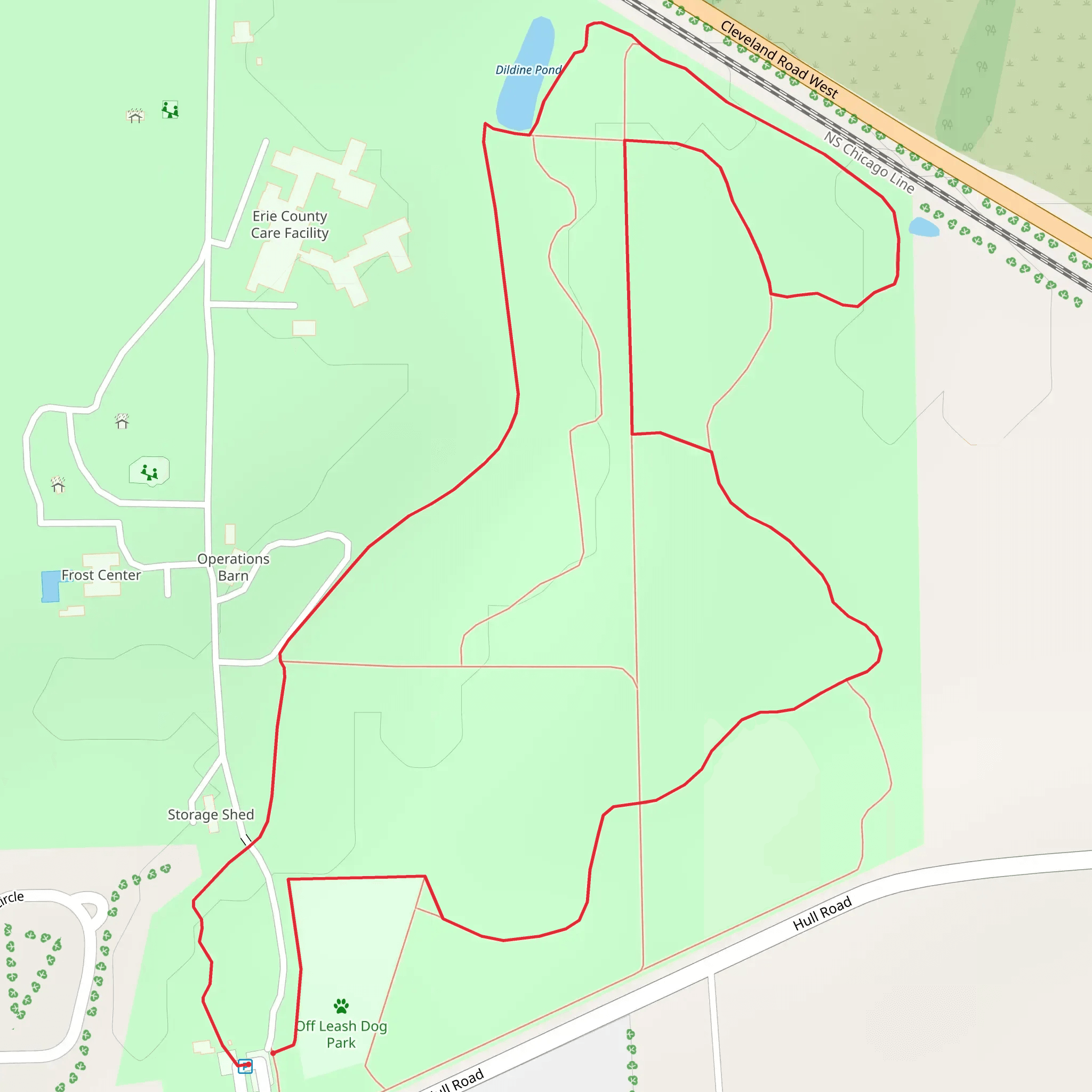 Osborn MetroPark Loop mobile static map