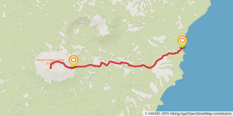 Mount Edgecumbe Trail stage 2 Map