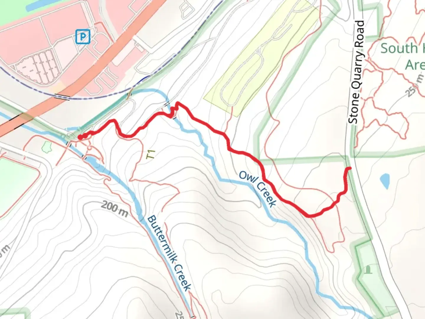 An image depicting the trail Owl Creek Trail and its surrounding area.