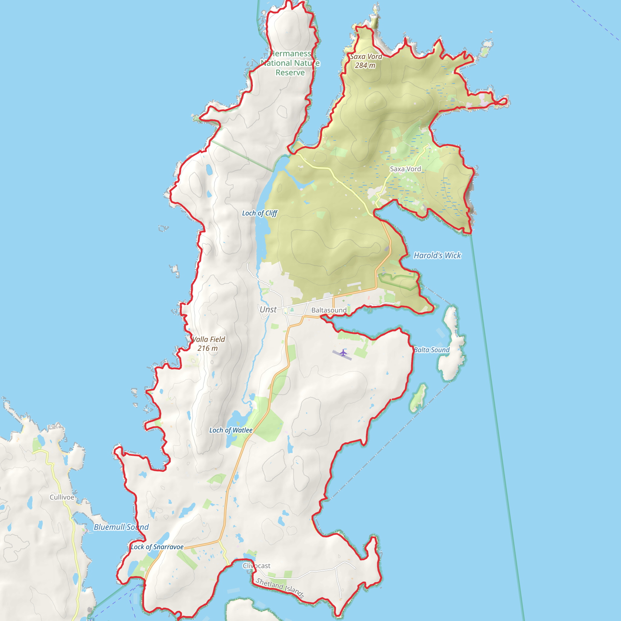 Coastal Walk of Shetland - South Mainland mobile static map
