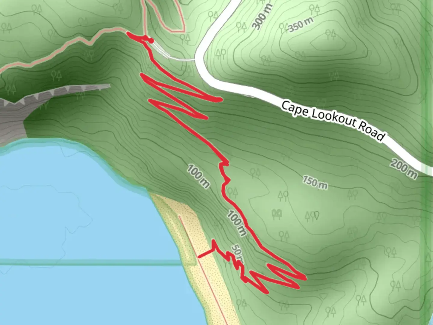 An image depicting the trail South Trail and its surrounding area.