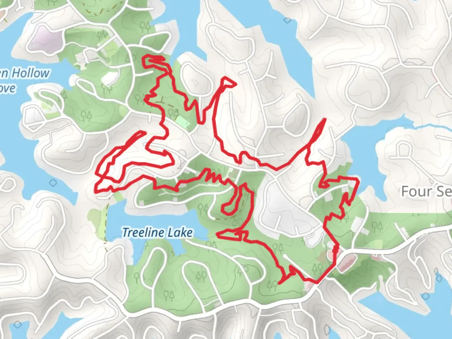 An image depicting the trail Bittersweet Loop Trail and its surrounding area.