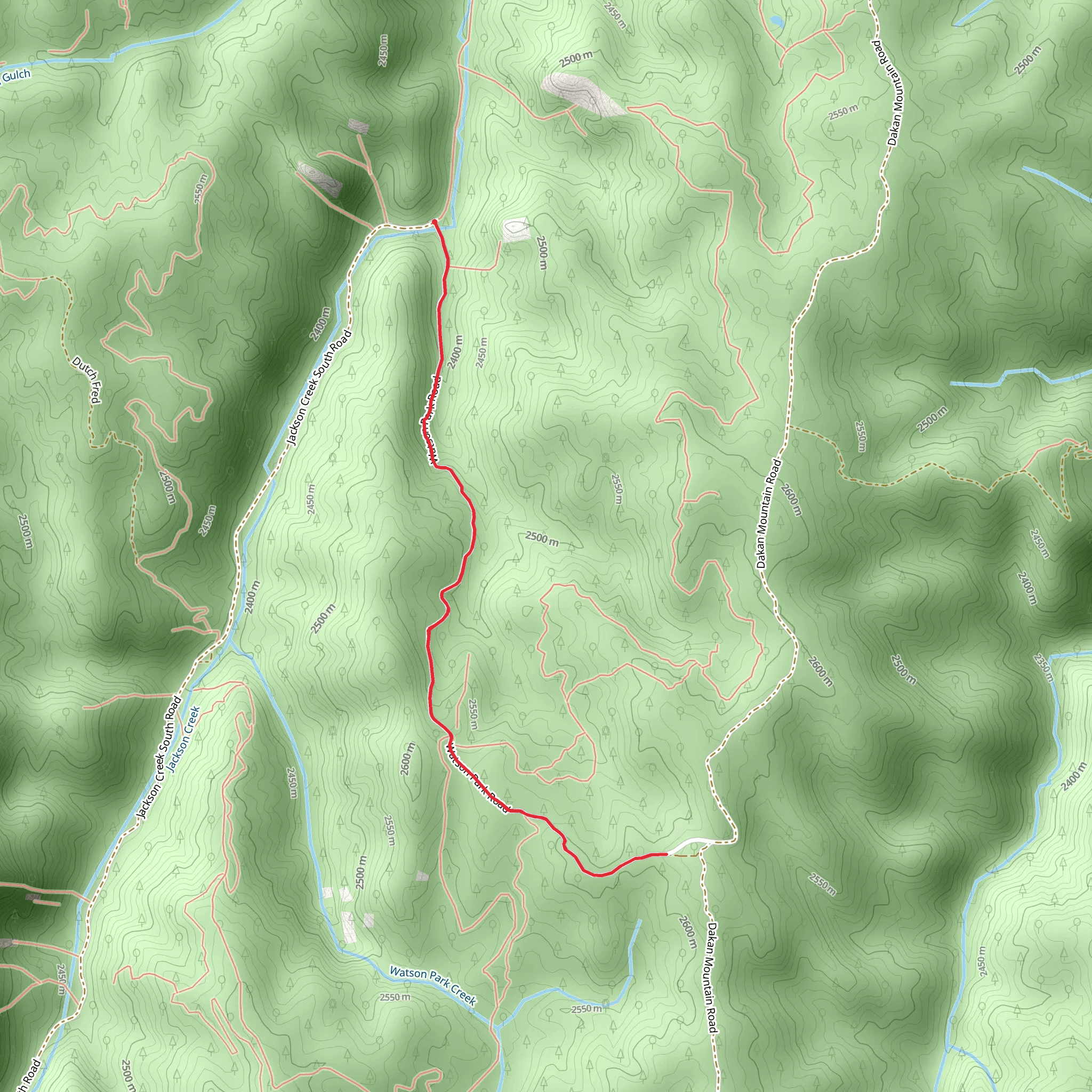 Watson Park mobile static map