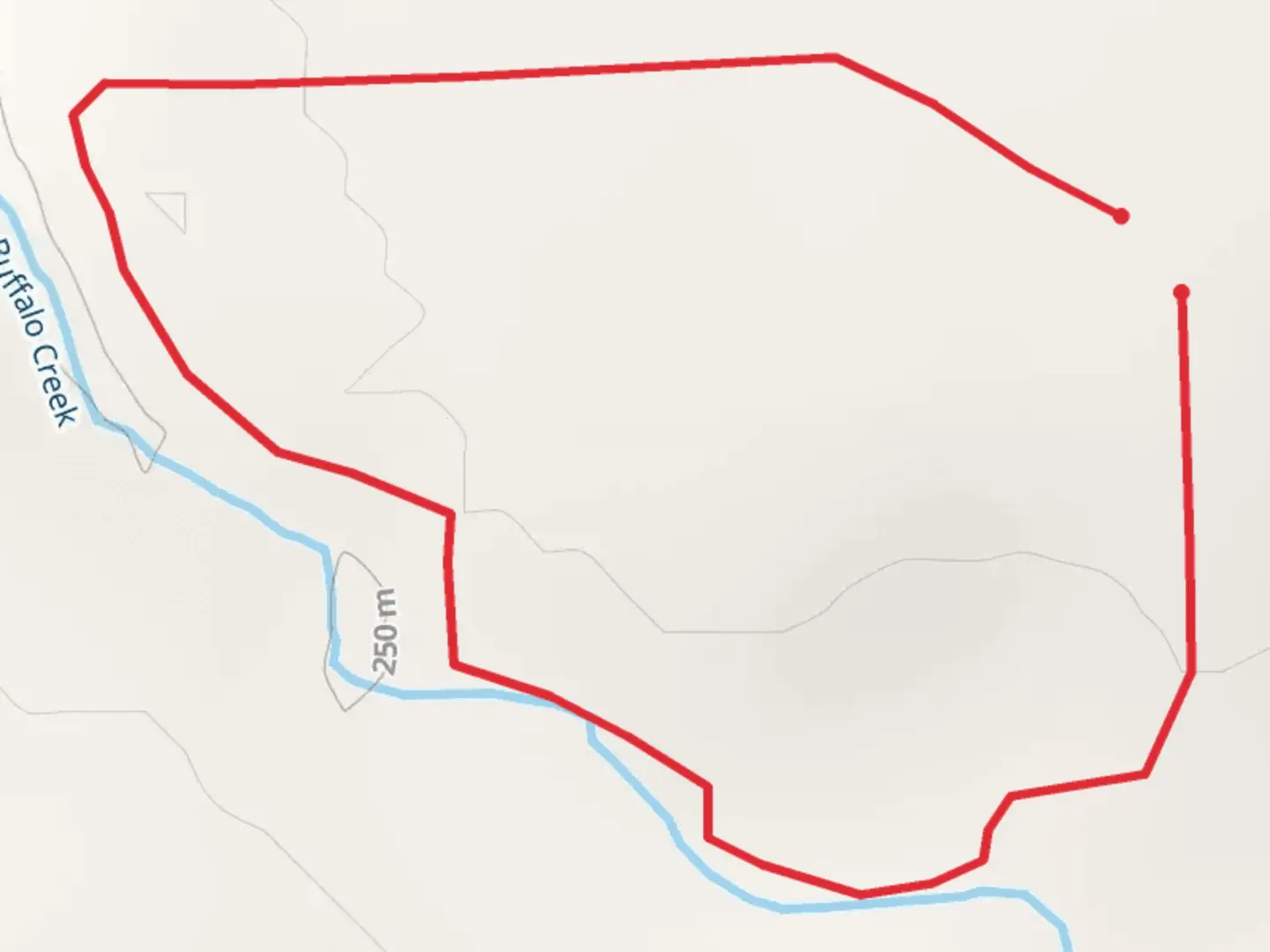 An image depicting the trail Little Buffalo Creek Loop and its surrounding area.
