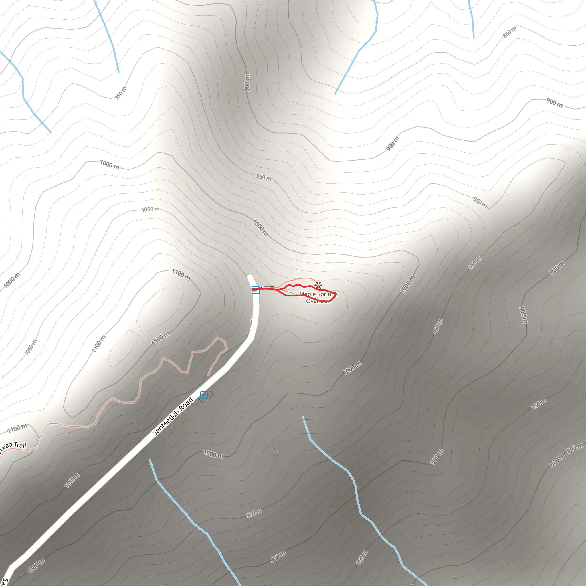 Maple Springs Trail mobile static map
