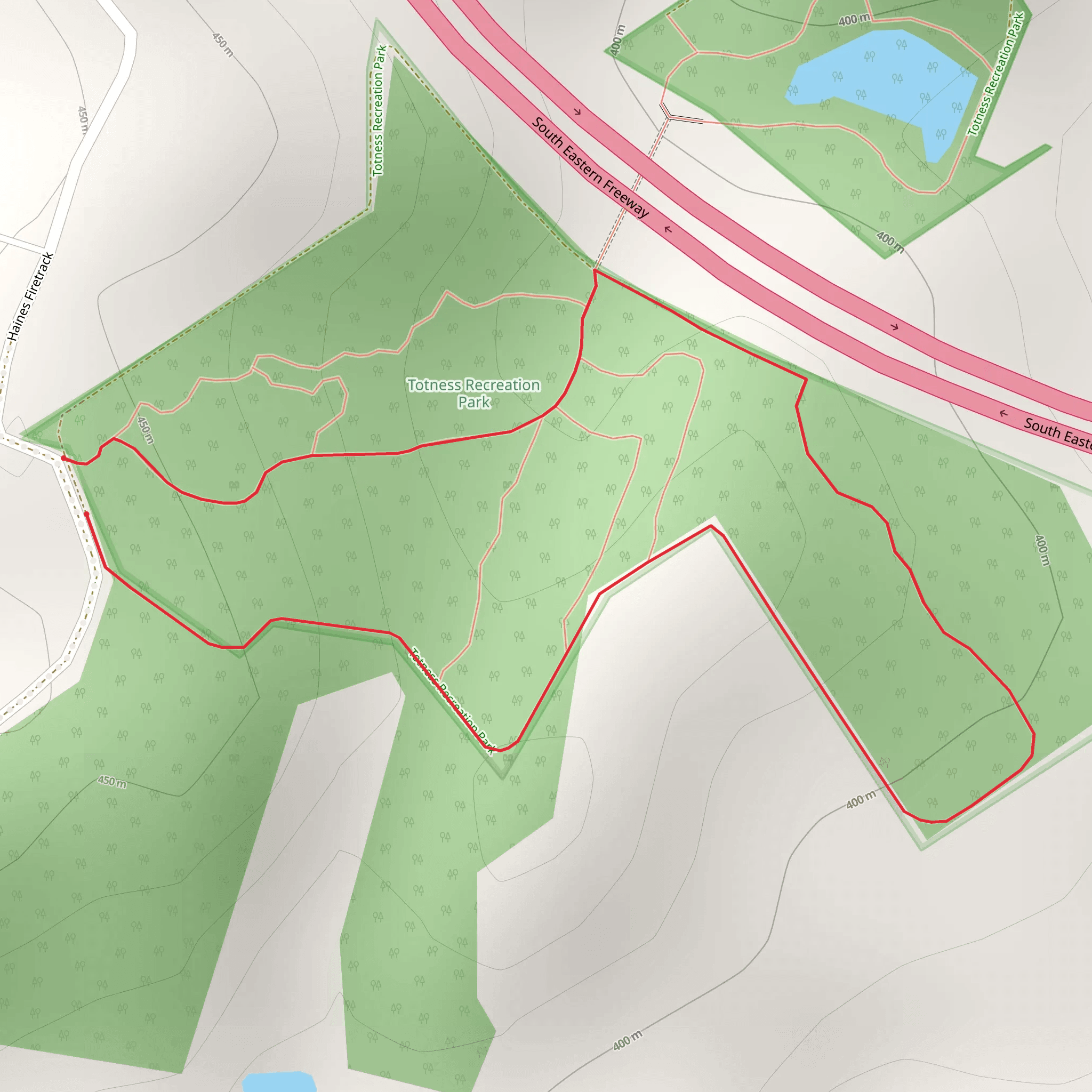Southern Park - Central Trail mobile static map