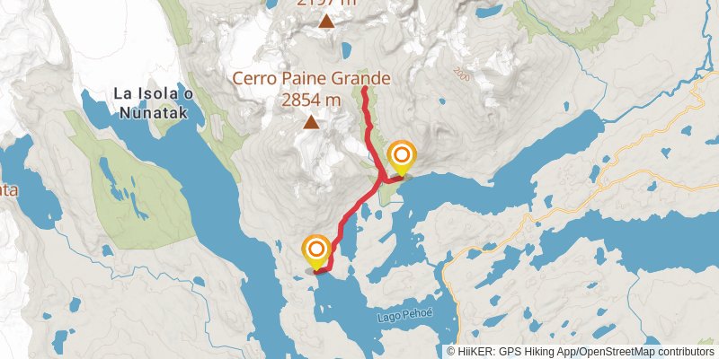 W Trek stage 2 Map
