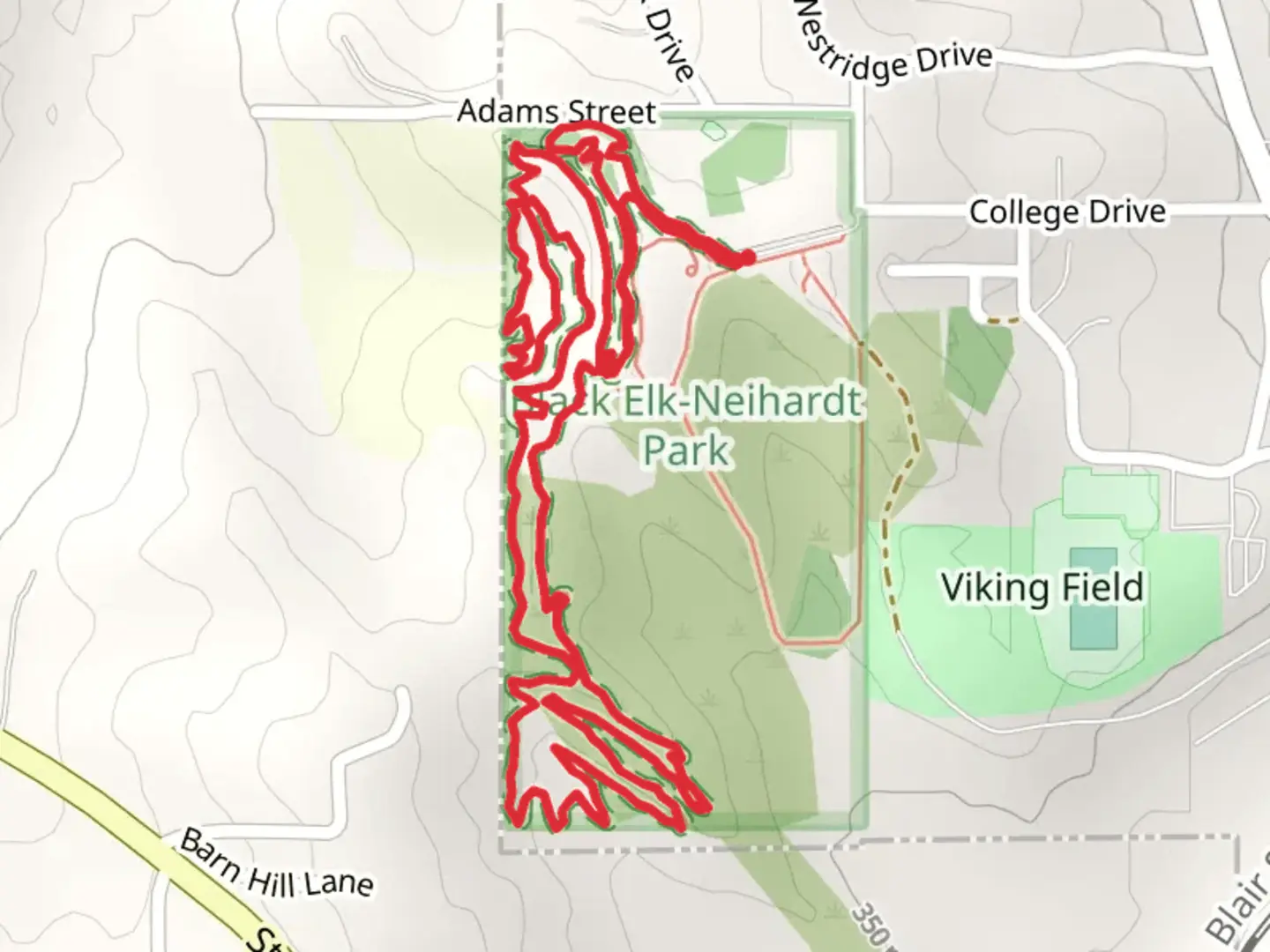 An image depicting the trail Black Elk Loop Trail and its surrounding area.