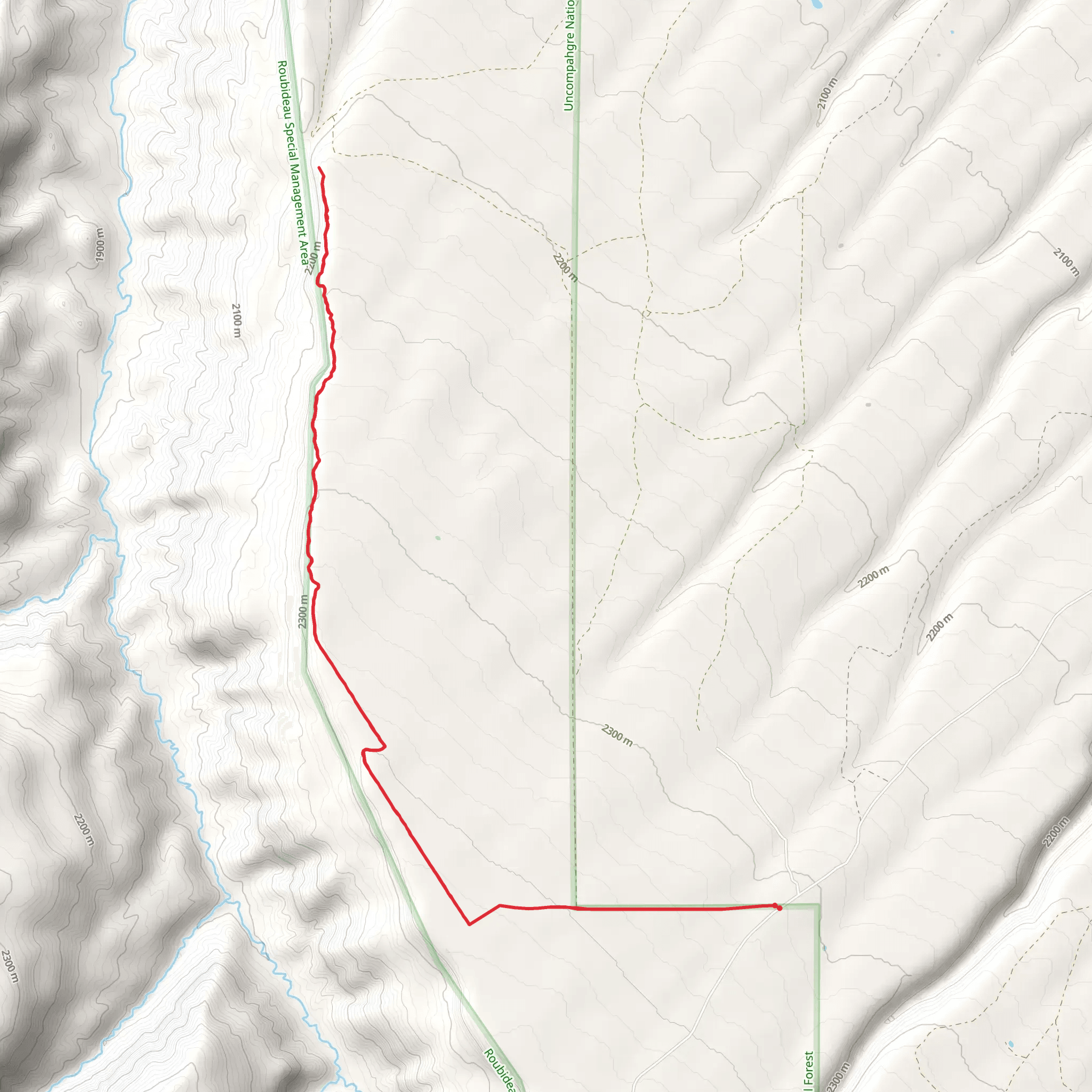 Roatcap Trail mobile static map