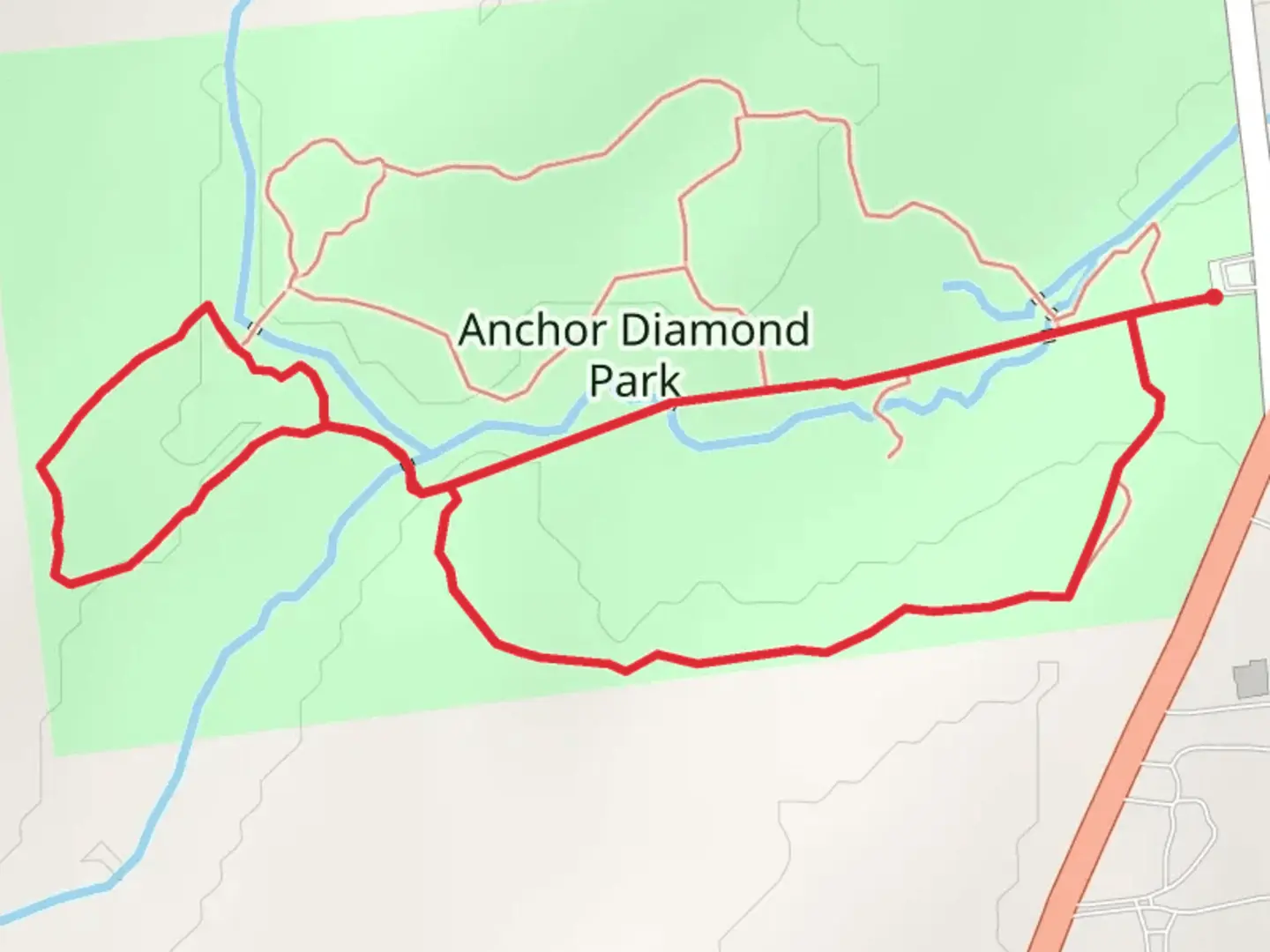 An image depicting the trail Hawkwood Trail and Old-Field Trail Loop and its surrounding area.