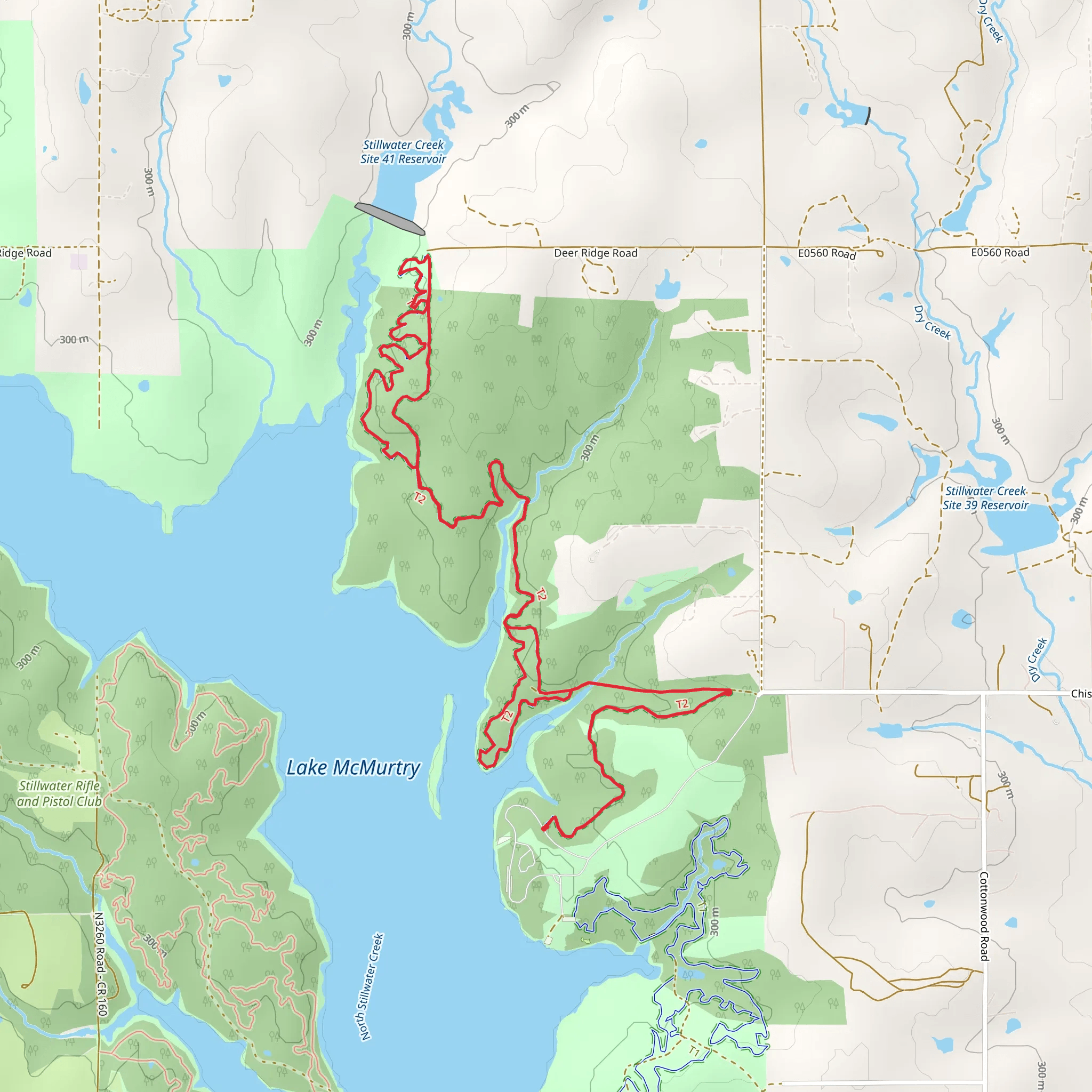 Yellow Loop Trail - Lake McMurtry mobile static map