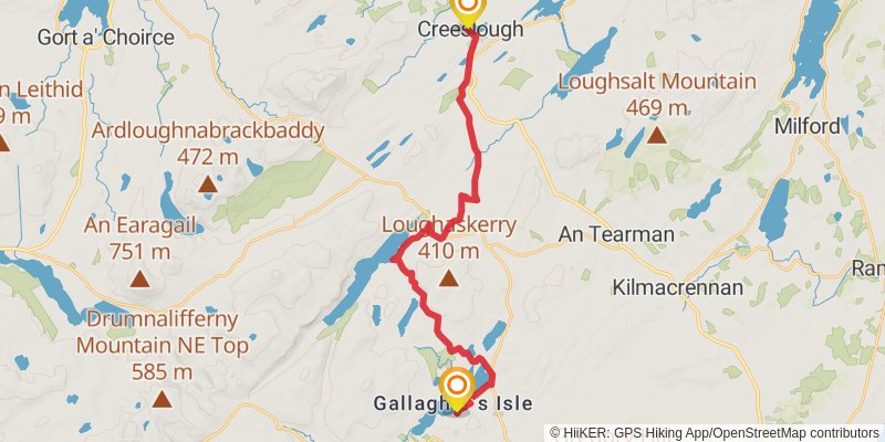 Slí Cholmcille stage 7 Map
