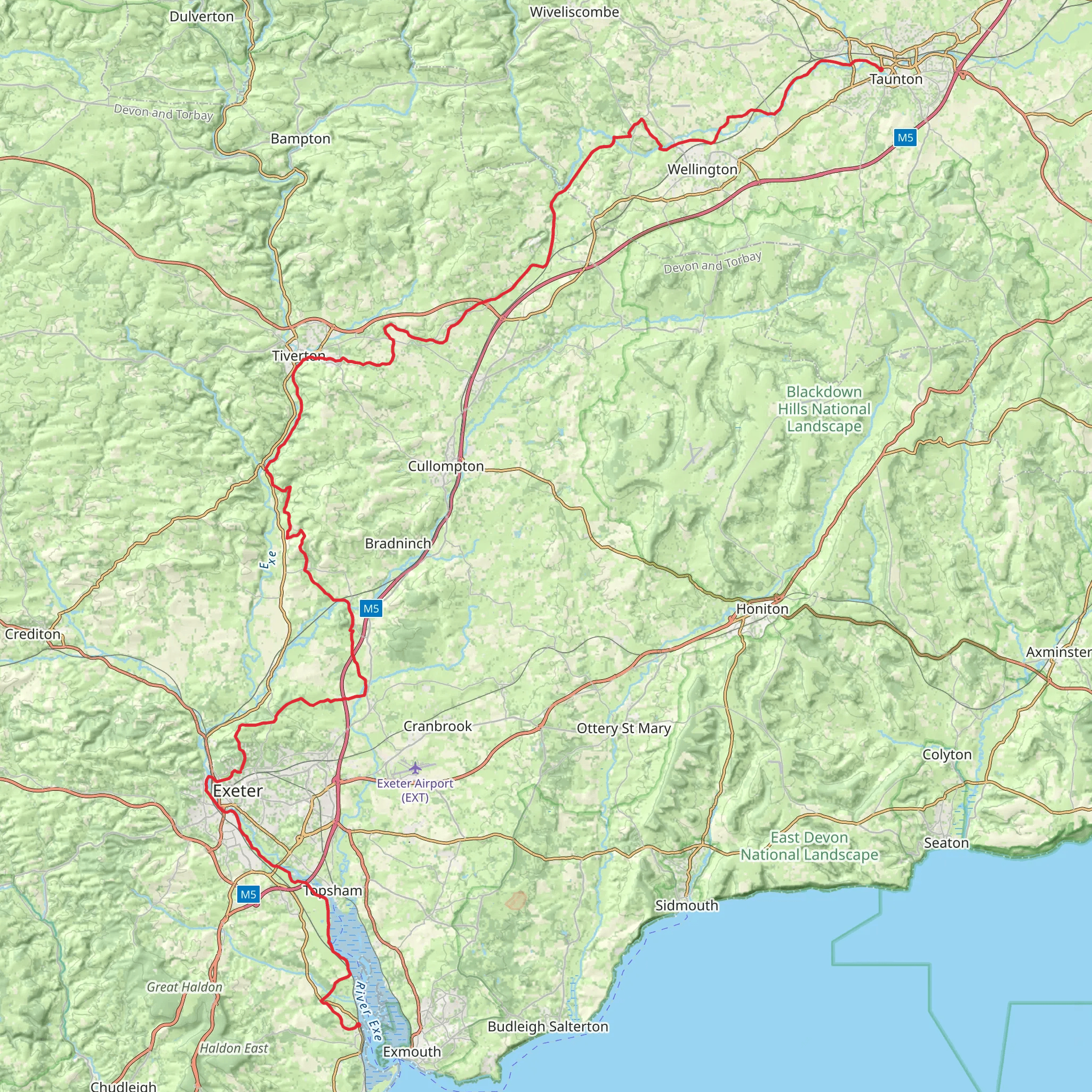 Two Counties Way mobile static map