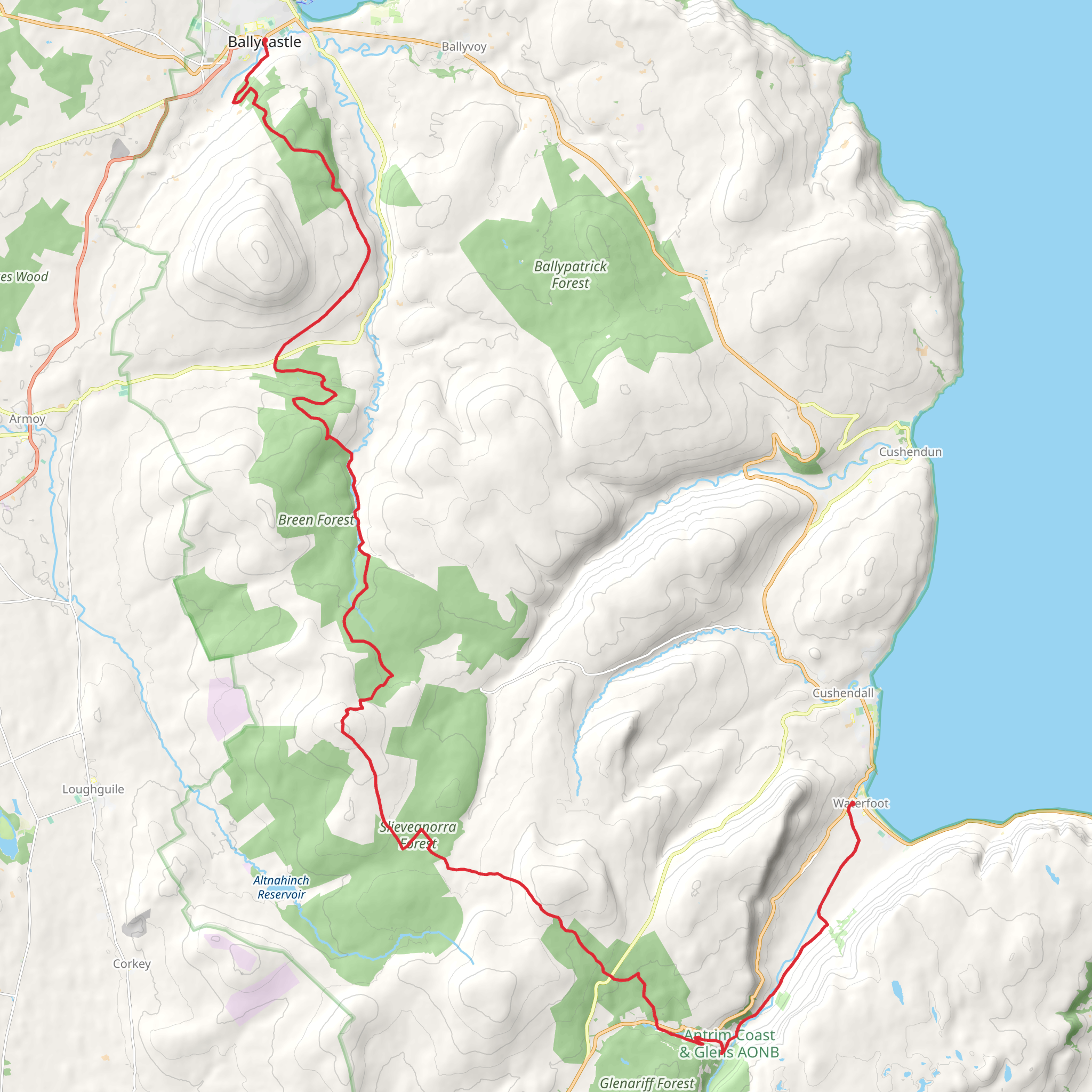 The Moyle Way mobile static map