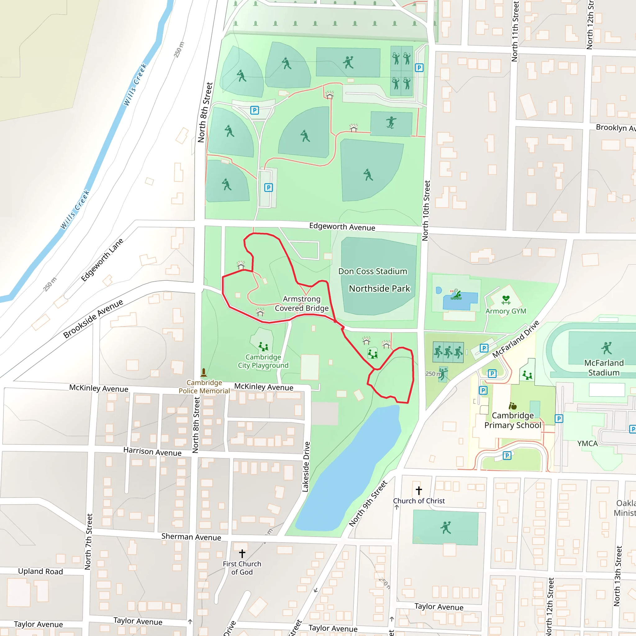 Northside Park Loop mobile static map