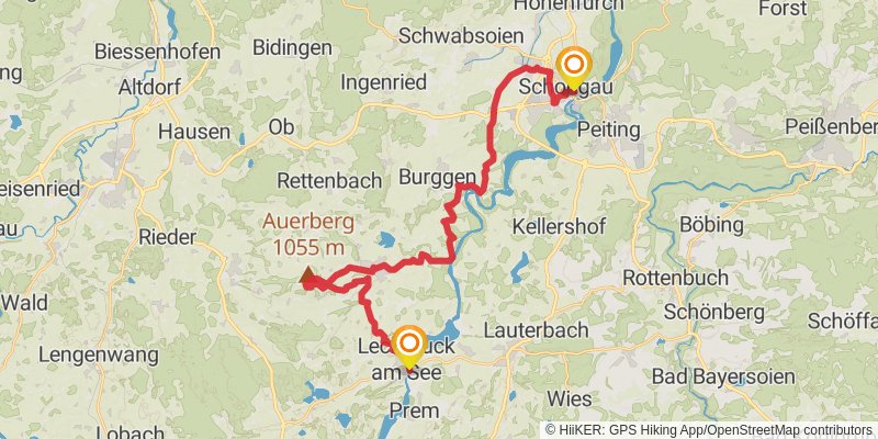 Heilige Landschaft Pfaffenwinkel - Westschleife stage 4 Map