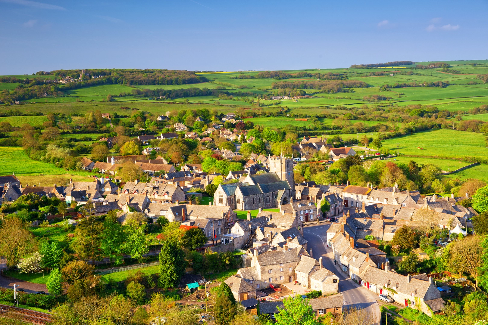 An image depicting the trail Corfe Common History Walk and its surrounding area.