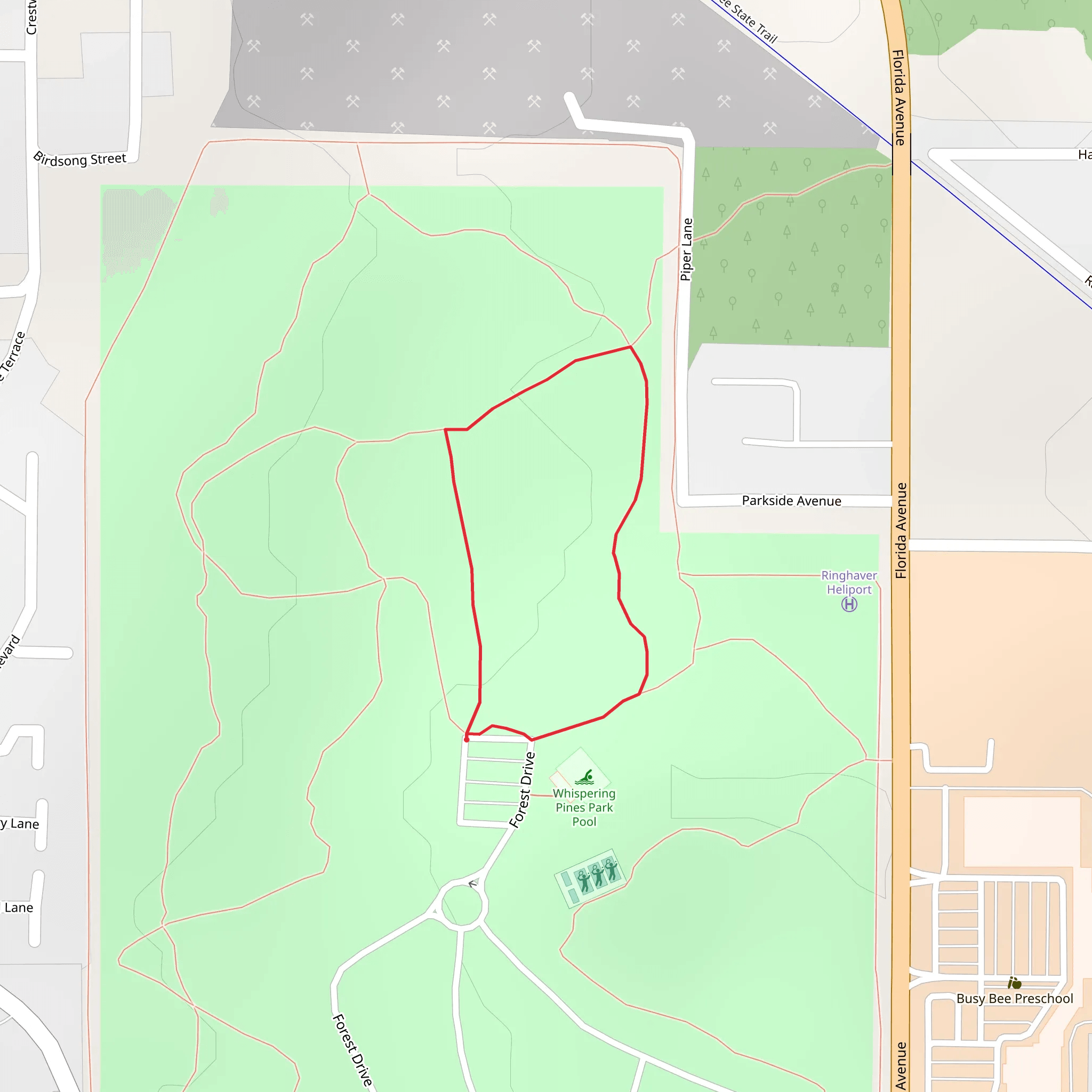 Red Loop mobile static map