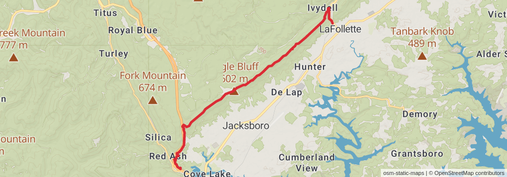 American Perimeter Trail - Southern Appalachian Primary stage 69 Map